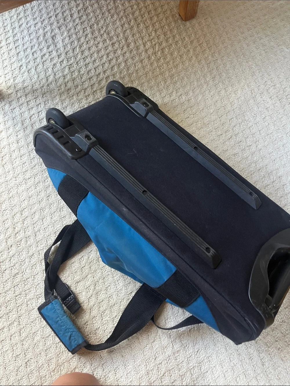 L.L. Bean Blue and Black Kids Duffel Bag